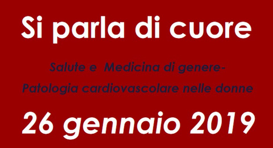 immagine articolo Si parla di cuore. Salute e Medicina di genere - Patologia cardiovascolare nelle donne