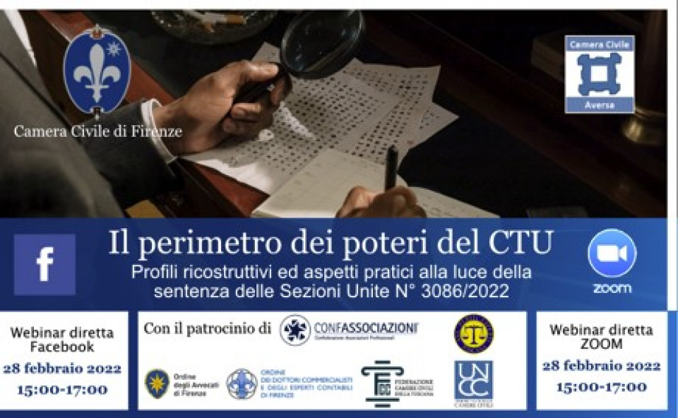 immagine articolo Il perimetro dei poteri del Ctu: Profili ricostruttivi ed aspetti pratici alla luce della sentenza delle Sezioni Unite N.3086/2022