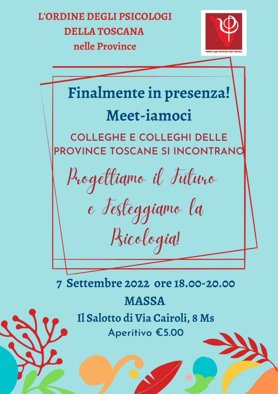 immagine articolo Meet-iamoci MASSA prenotazione - presso IL SALOTTO DI VIA CAIROLI ore 18.00-20.00 Locandina allegata