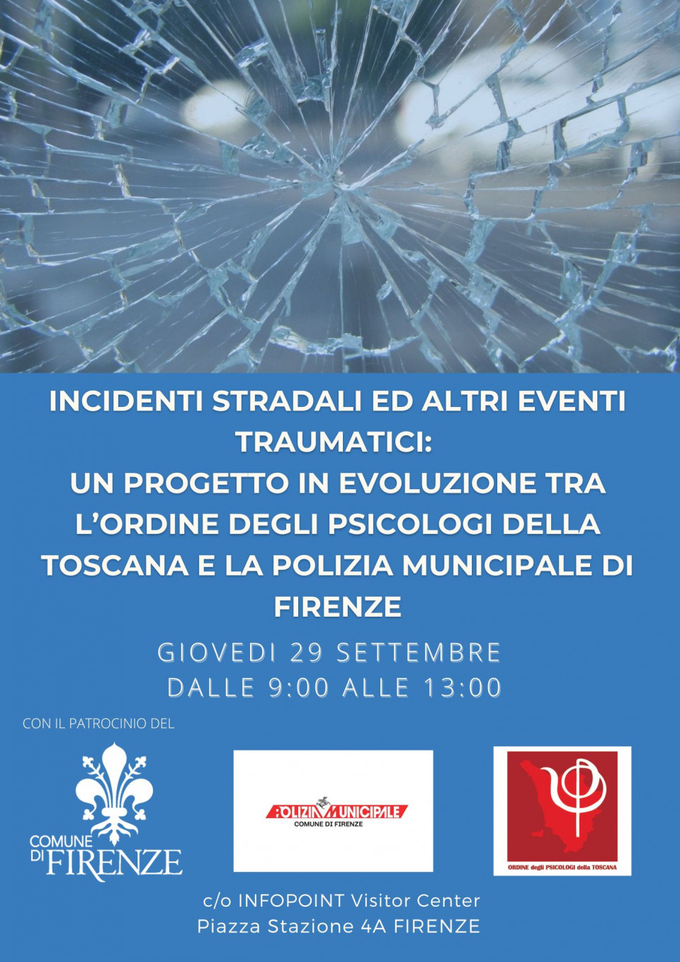 immagine articolo Il trauma in caso di gravi incidenti stradali: il progetto dell'Ordine degli Psicologi della Toscana con la Polizia Municipale di Firenze. Esperienze a confronto