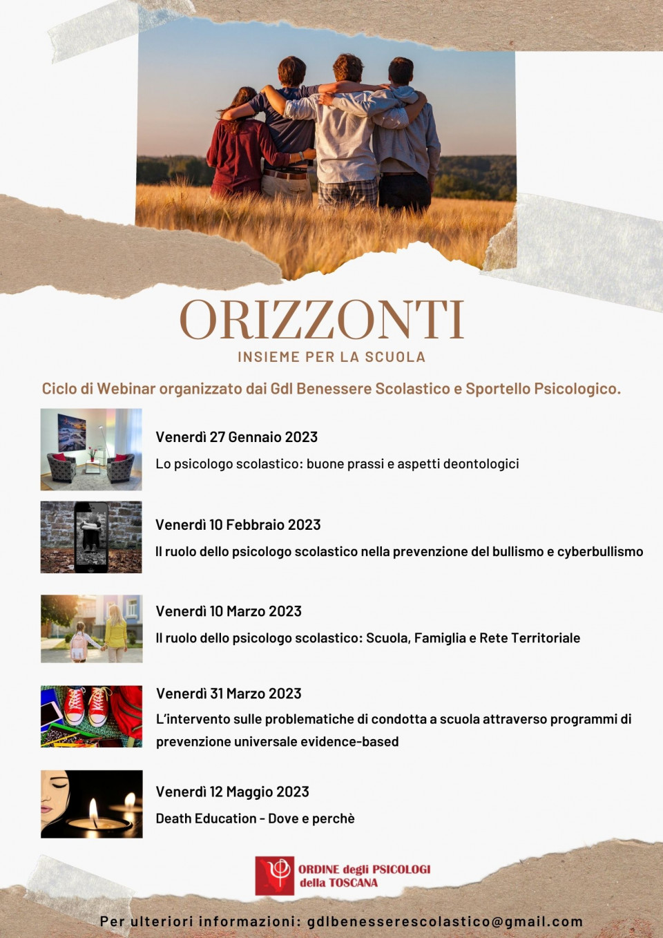 immagine articolo Ciclo di Webinar GDL Benessere Scolastico e Sportello Psicologico. Lo psicologo scolastico: buone prassi e aspetti deontologici.