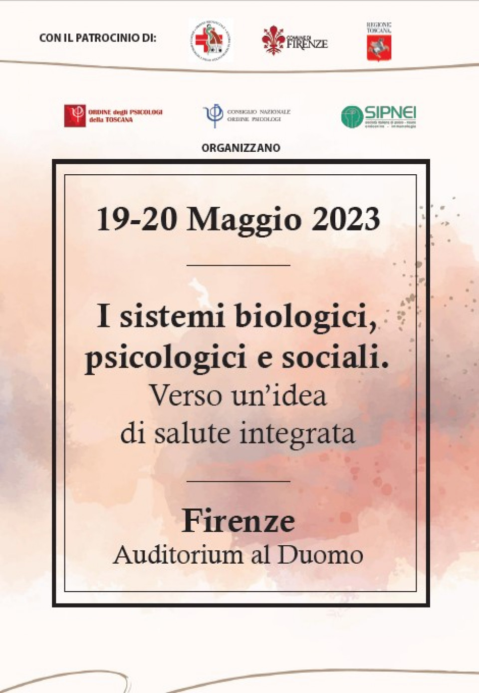 immagine articolo 19-20 Maggio - I sistemi biologici, psicologici e sociali. Verso un'idea di salute integrata.
