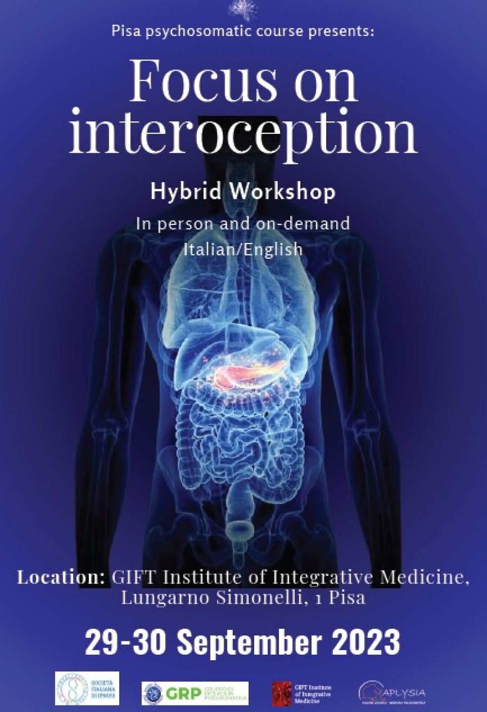immagine articolo Corso di Medicina Psicosomatica di Pisa
Focus on Interoception Hybrid Workshop