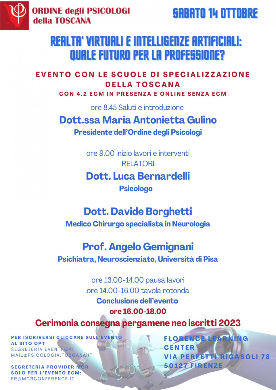 immagine articolo REALTA' VIRTUALI E INTELLIGENZE ARTIFICIALI:QUALE FUTURO PER LA PROFESSIONE? Evento accreditato 4.2 ECM 