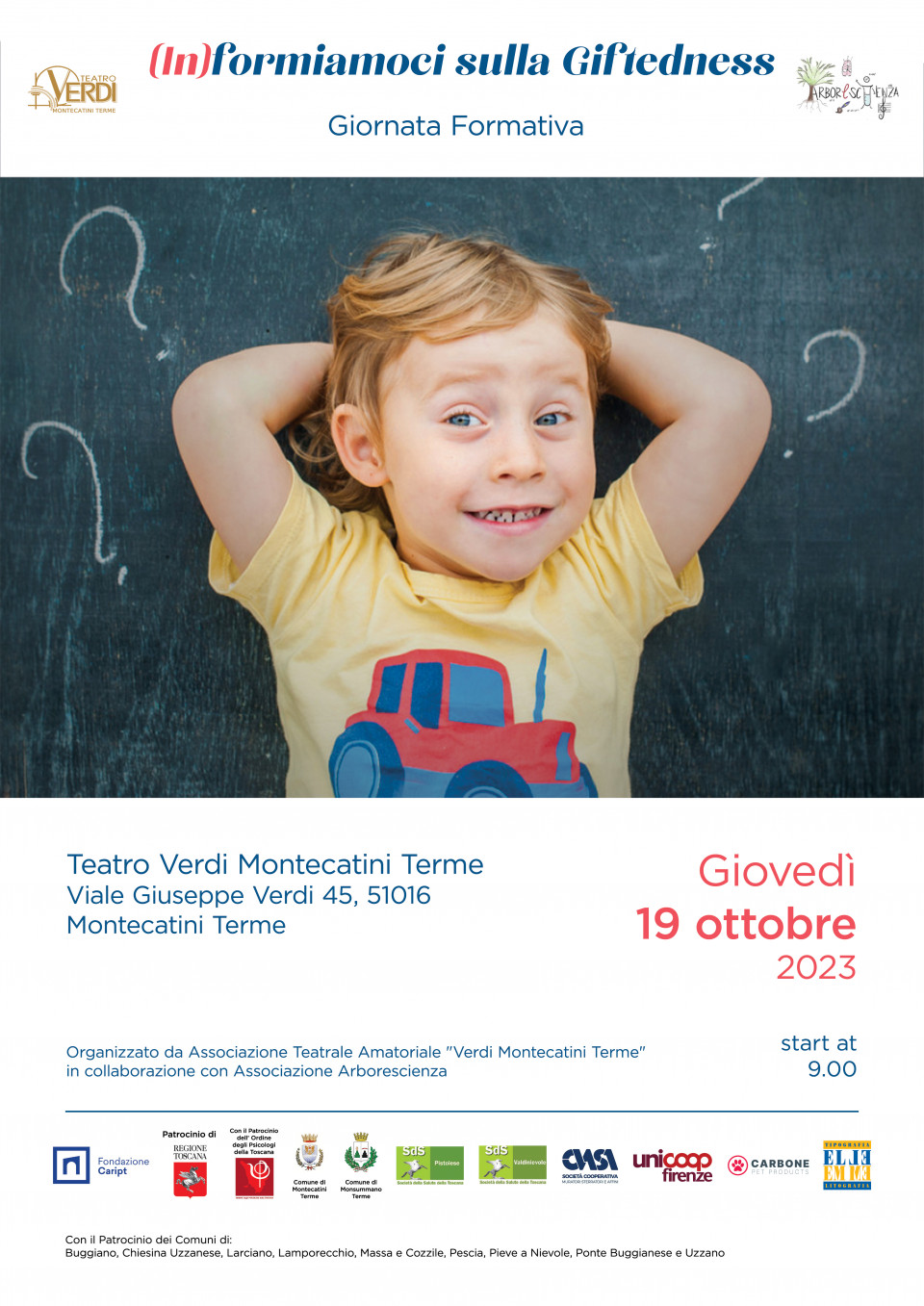 immagine articolo IN-FORMIAMOCI SULLA GIFTEDNESS - ASSOCIAZIONE TEATRALE AMATORIALE VERDI MONTECATINI TERME