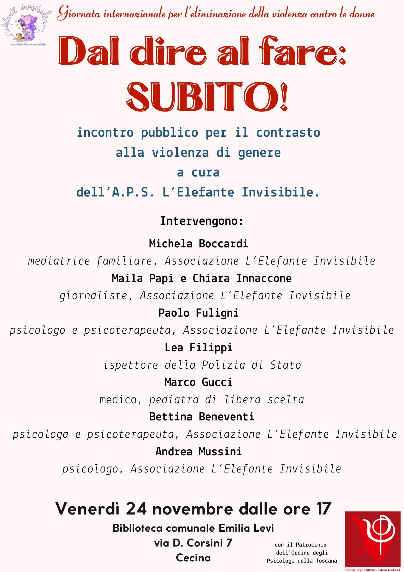 immagine articolo Dal dire al fare: SUBITO!
