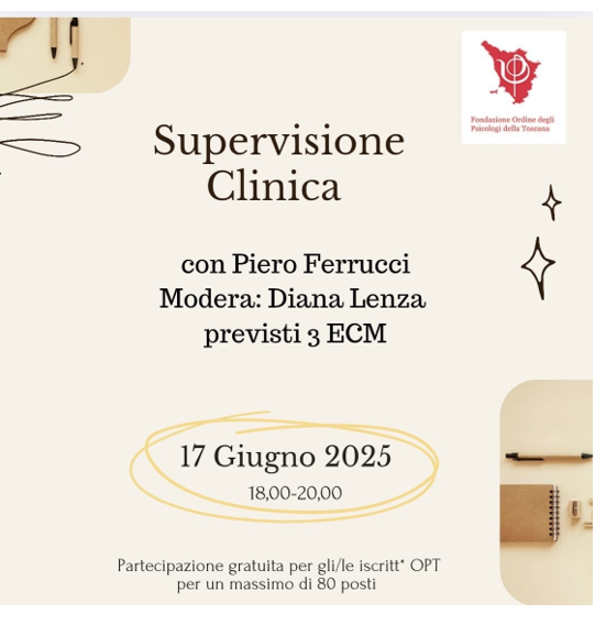immagine articolo Supervisione clinica con Piero Ferrucci