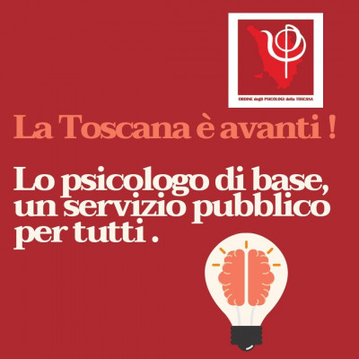 Una svolta storica: La Toscana istituisce il Servizio di Psicologia di base territoriale. Approvata il 9 novembre la Legge che istituisce il Servizio dello Psicologo di Base!